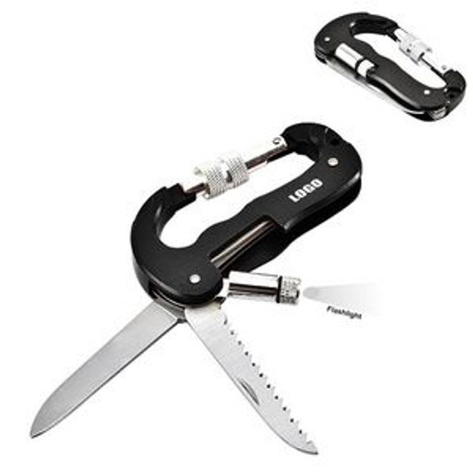Custom Multi Carabiner Knife Tool Kit Flashlight - N0212208 Custom Multi Carabiner Knife Tool Kit Flashlight - N0212208
