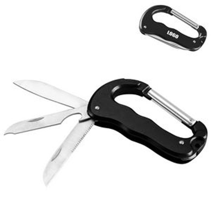 Custom Carabiner Knife With Bottle Opener - N0212213 Custom Carabiner Knife With Bottle Opener - N0212213