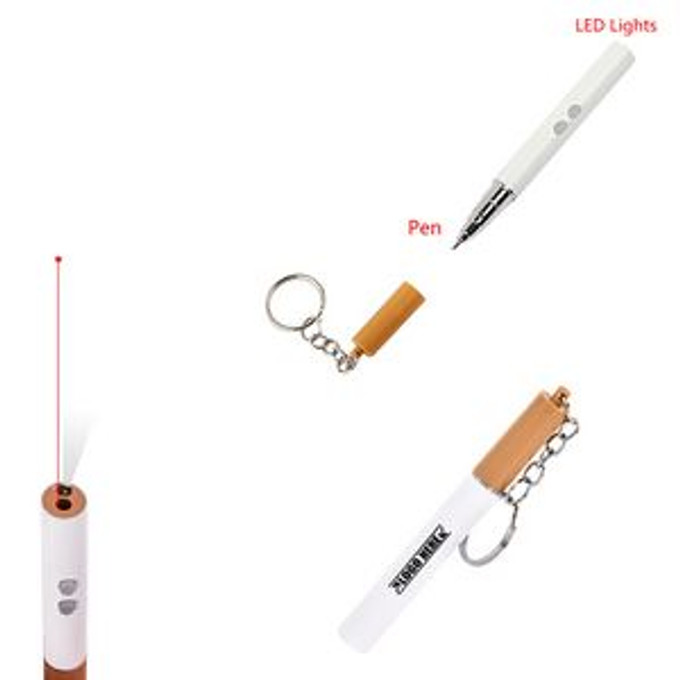 Custom Cigarette Shaped Pen With Flashlight - N0402338