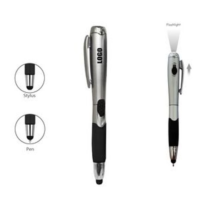 Custom LED Flashlight Pen With Stylus - N0402430 Custom LED Flashlight Pen With Stylus - N0402430