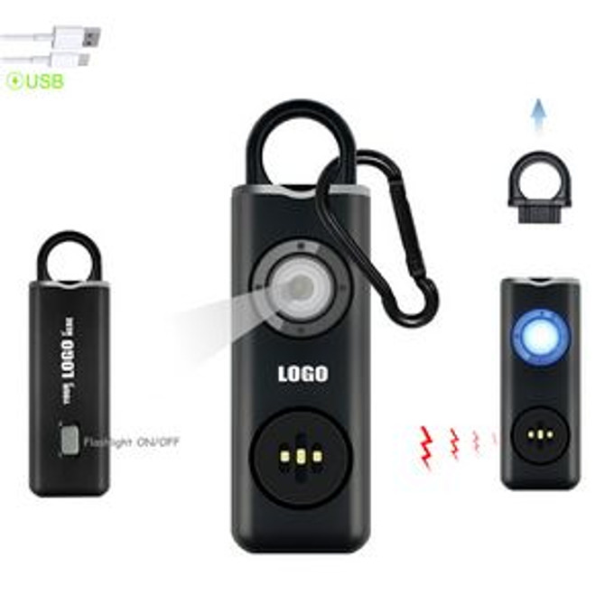 Custom Rechargeable Alarm With Flashlight - N050376 Custom Rechargeable Alarm With Flashlight - N050376