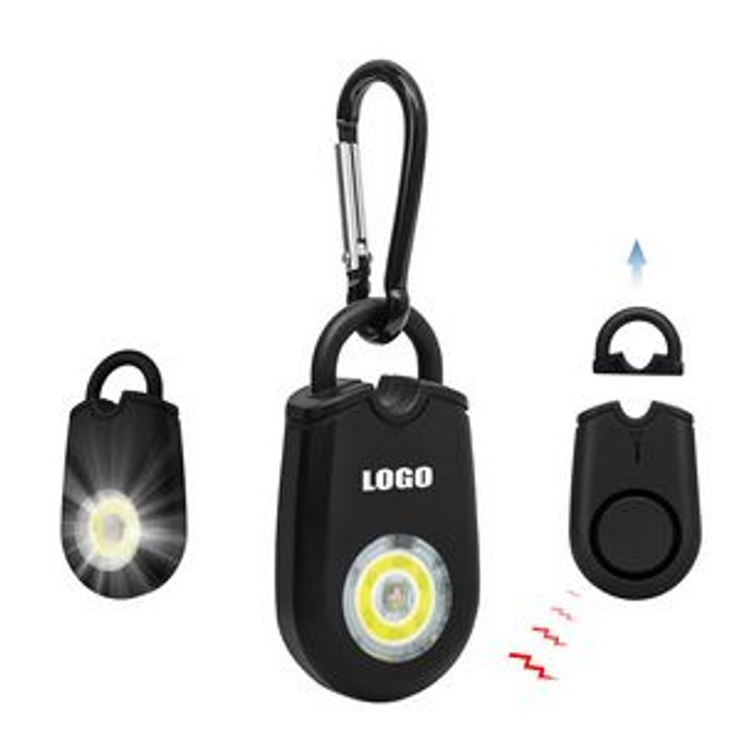 Custom Carabiner Safety Alarm With Flashlight - N050377