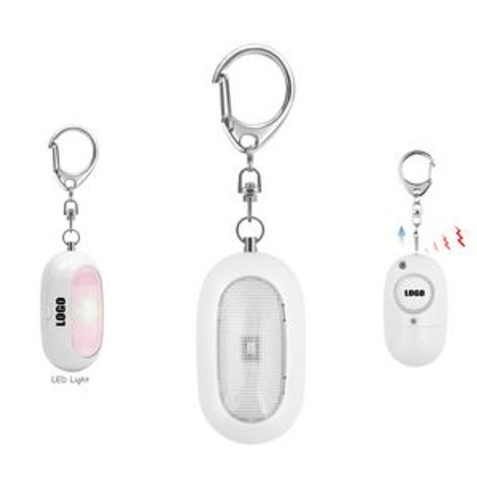 Custom Oval Shaped Safety Alarm With Flashlight - N050380 Custom Oval Shaped Safety Alarm With Flashlight - N050380