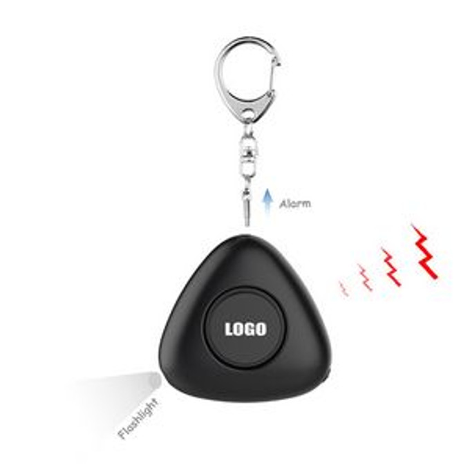 Custom Triangle Shaped Safety Alarm With Flashlight - N050383 Custom Triangle Shaped Safety Alarm With Flashlight - N050383