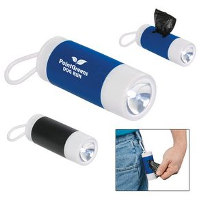 Custom Dog Bag Dispenser With Flashlight - 9450