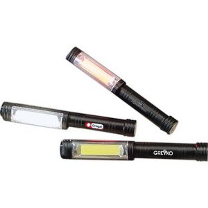 Custom Printed Roadside Safety Pen Shaped COB Flashlight - ZIP1693