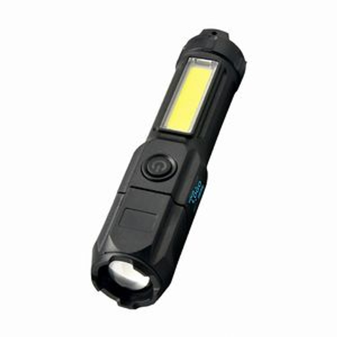 Custom Rechargeable Zoomable COB Flashlight - F7174 Custom Rechargeable Zoomable COB Flashlight - F7174