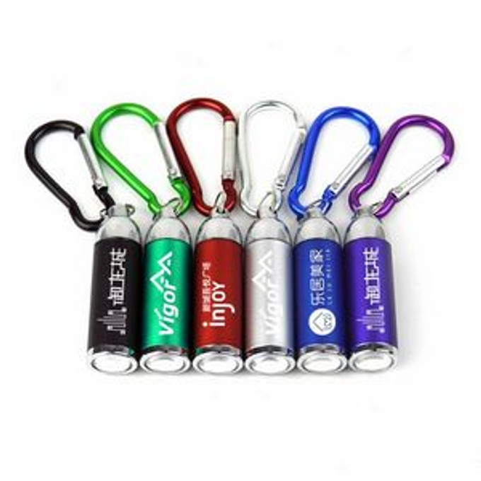 Custom Mini Flash Light w/Carabiner - DMFL01