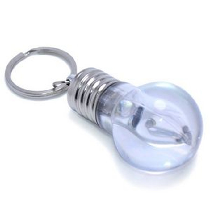 Custom Bulb Shape LED Keychain - KCLE023