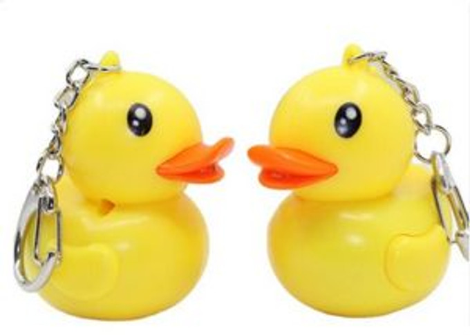 Custom Duck LED Sound Keychain - KCLE217
