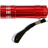 Custom Aluminum 9 LED Flashlight with Batteries & Carry Strap - FL1098