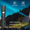 Custom 3000 Lumens Zoomable LED Flashlight Extremely Bright USB-C Powered Rechargeable 3700mAh With Power B - FL-X60T-AIR