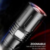 Custom 3000 Lumens Zoomable LED Flashlight Extremely Bright USB-C Powered Rechargeable 3700mAh With Power B - FL-X60T-AIR