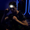 Custom LED Headlamps With Motion Sensor, 1200mAh Rechargeable Battery and White/Red Light up to 500 Lumens - FL-HDX30-OCEAN