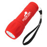 Custom Rubberized Torch Light With Strap - 2544