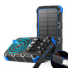Custom 36800mAh Wireless Charger Solar Power Bank With Flashlight - N0305107