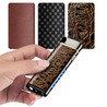 Custom PU Leather Dual E-Arc Lighter With Flashlight - N1401138