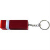 Custom Square Shape LED Flashlight w/Keychain - FL1072