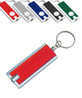 Custom Rectangle LED Flashlight Key Chain, Full Color Epoxy Dome Label Print - DM725