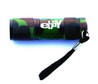 Custom Green Camouflage Aluminum 9 LED Flashlight with Batteries - FL1102