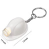 Custom 2" Mini Plastic Safety Helmet Shape Keychain w/LED Flashlight - HL20240402