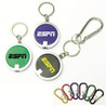 Custom Deluxe Coaster Shape Round Flashlight w/Super Bright LED & Carabiner - FL1014-CB