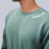 Heritage Pickle-ball Embroidered Cursive Crew Neck Sweatshirt