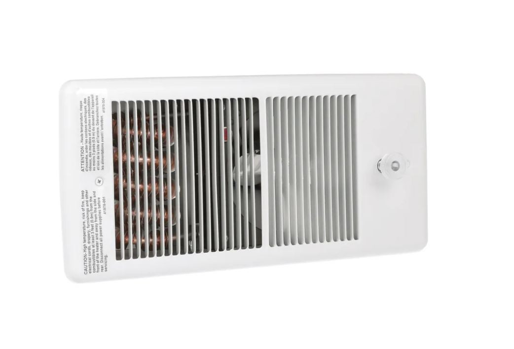 Markel F4320RP Low Profile Fan Forced Wall Heater, 208V, 2000W, 6826 Max  BTUs, 9.6A, Ivory