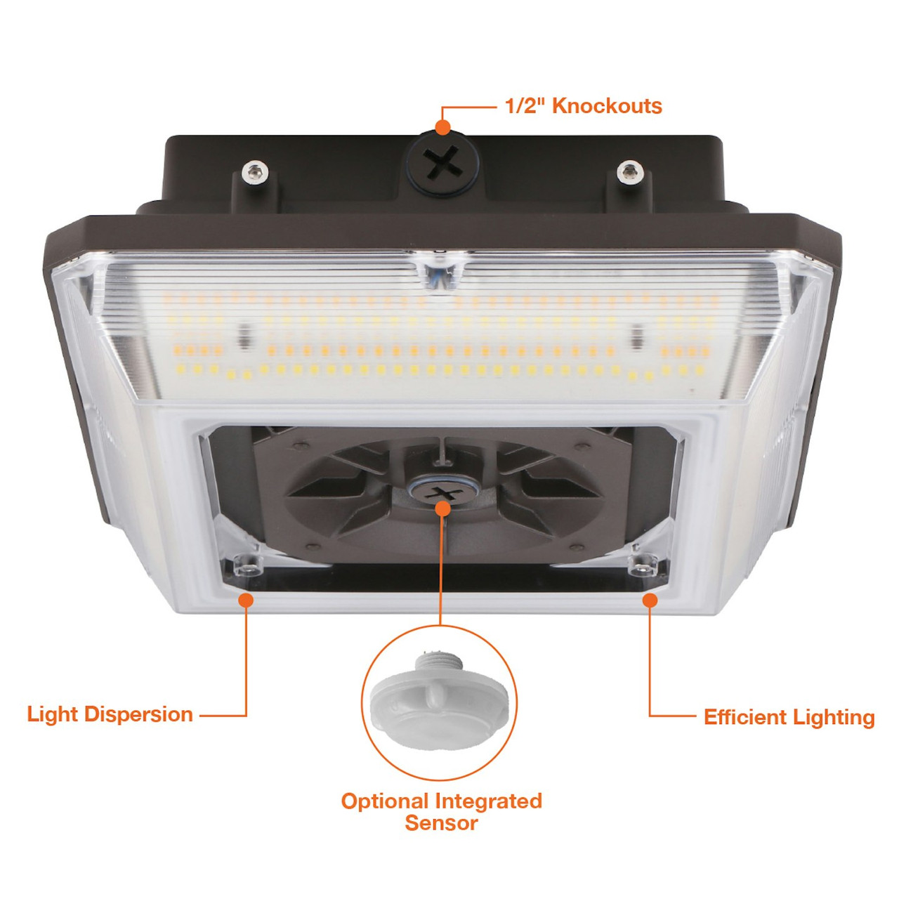 EnVision LED Lighting LED-SQUC-3P90-TRI-BZ Outdoor Square LED
