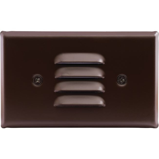 Elco Lighting ELST65BZ Moa Mini LED Step Light with Angled Louver, Horizontal Mount, 120V, 0.8W