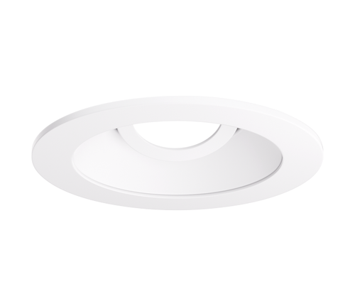 Elco Lighting ELK4111W Pex 4" Round Adjustable Reflector Trim with Clear Glass Lens, White