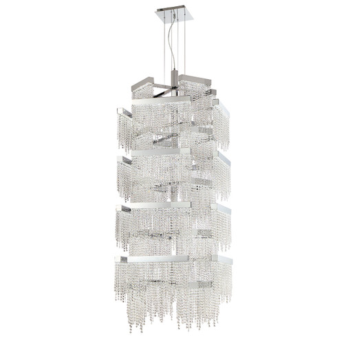 Eurofase Lighting 30007-017 Rossi 29" LED Chandelier, 520W, 41600 Lumens, 3000K, Chrome