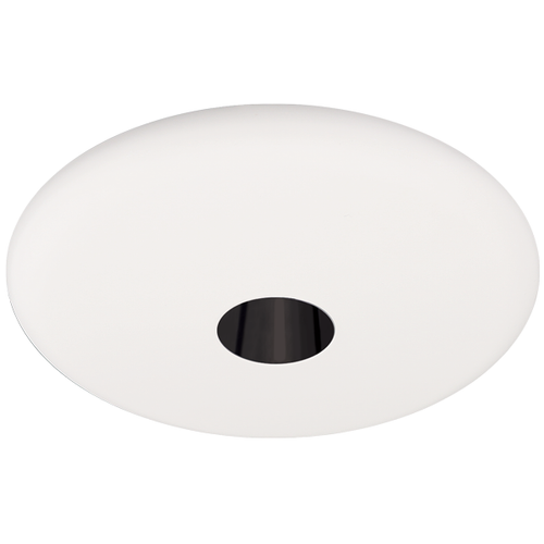 Elco Lighting EL2529B 6" Adjustable Pinhole with Reflector Trim, Black with White Trim