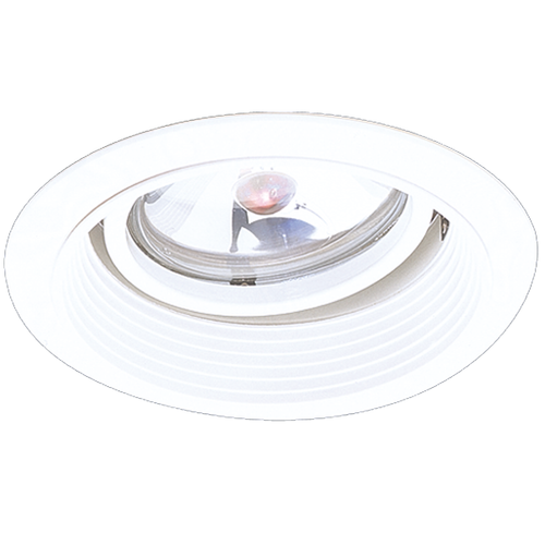 Elco Lighting EL2575W 6" Baffle Trim with Adjustable Gimbal Ring, White