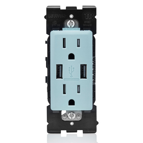 leviton, renu, outlet, receptacle, plug, tamper resistant, duplex, duplex receptacle, usb, usb outlet