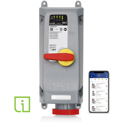 leviton, pin, sleeve, pin and sleeve, iec 60309, lev series, industrial, industrial grade, nonfused, non-fused, non fused, mechanical interlock, watertight