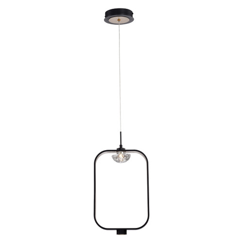 Eurofase Lighting 37077-013 Dagmar 9" LED Pendant, 6W, 180 Lumens, 3000K, Black