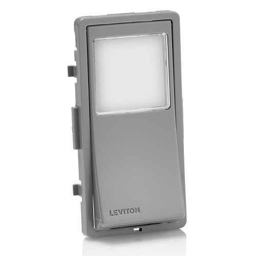 Leviton VPTKT-G Decora 24 Hour Programmable Timer Switch Faceplate, Gray