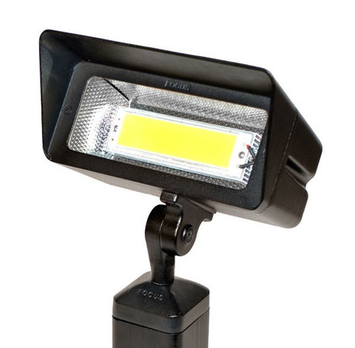 Focus Industries DL-40-LEDP-CPR Cast Aluminum 12V 8W 3000K Integrated LED Flood Light, Chrome Powder