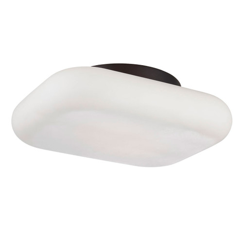 Eurofase Lighting 26631-011 Alma 13" Indoor LED Ceiling Mount, 16W, 1300 Lumens, 3000K, Bronze with Opal White Shade