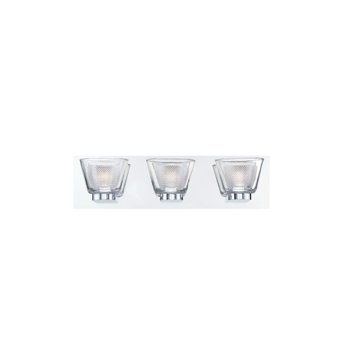 Eurofase Lighting 31801-010 Trent 19" 3-Light LED Vanity, 21W, 1820 Lumens, 3000K, Chrome