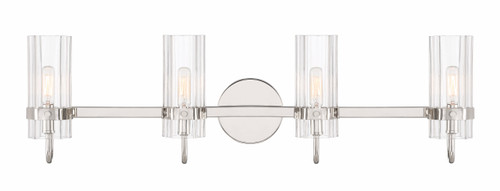 Eurofase Lighting 45464-027 Brook 4-Light Vanity, 120V, 60W, Polished Nickel