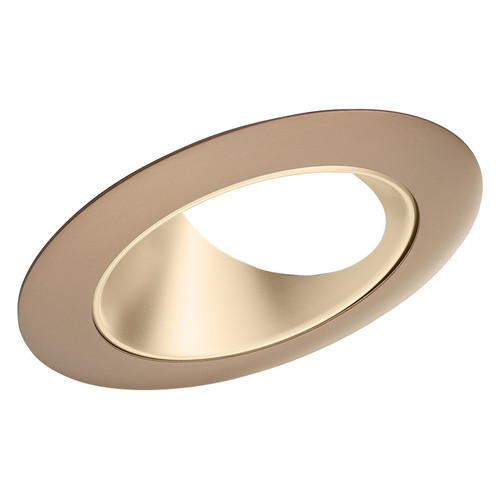 Juno Lighting 48L WHZBRZ 4" Angle Cut Cone, Super Slope 20° to 35°, Wheat Haze Cone with Bronze Trim Ring