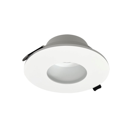 Nora Lighting NIOC-4RPHMPW 4" Iolite Canless Round Pinhole Trim, Matte Powder White