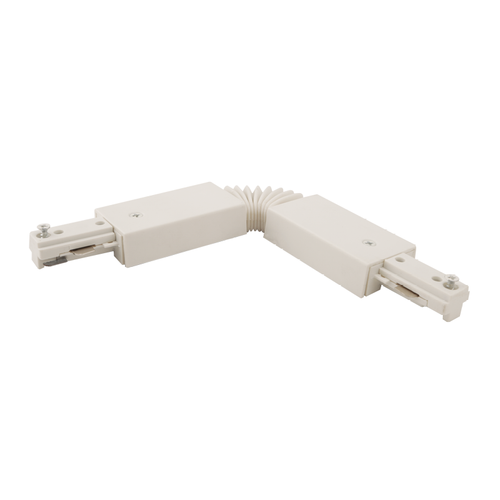 Halo Lighting L942P Flexible Connector for Two Circuit Track, White