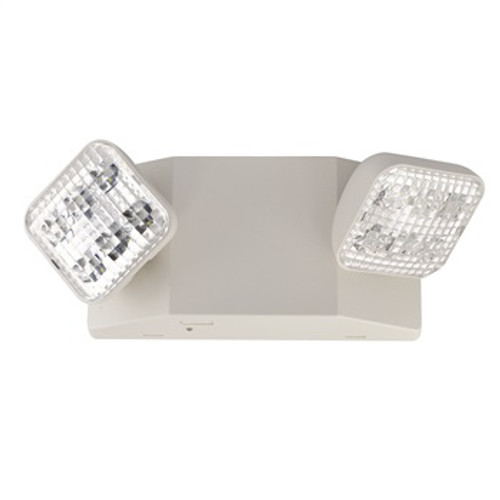 Nora Lighting NE-700LEDRCW Dual Head LED Emergency Light with Remote Control Capability, 2W, 200 Lumens, White