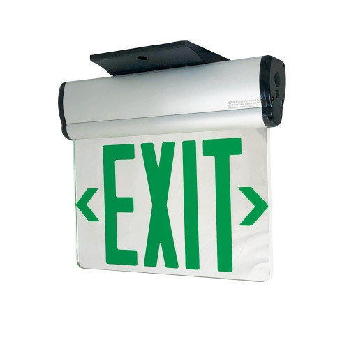 Nora Lighting NX-810-LEDR2MA LED Exit Sign, AC Only, Double Face/Mirrored Acrylic, Aluminum Housing with Red Letters