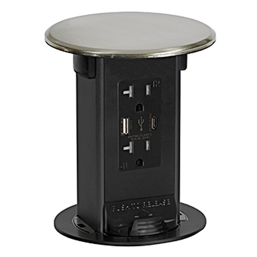 lew, lew electric, outlet, pop up, kitchen, kitchen counter outlet, tamper resistant, usb
