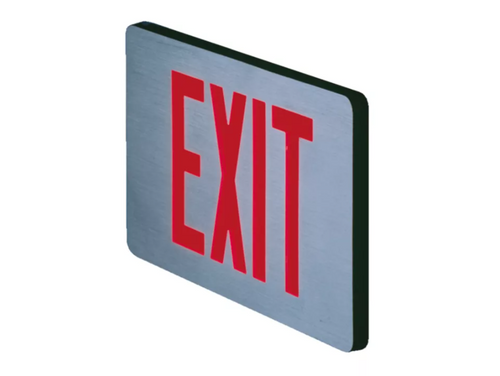 Sure-Lites TPX61RWH Thin Profile LED Exit Sign, AC Only, Single Face, White with Red Letters