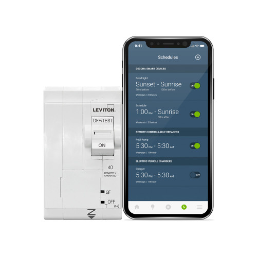 leviton, leviton breaker, breaker, circuit breaker, leviton load center, thermal, hydraulic, magnetic, magnetic breaker, branch breaker, magnetic branch circuit breaker, smart breaker, wifi breaker, smart circuit breaker